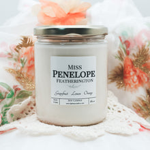 Load image into Gallery viewer, "Miss Penelope Featherington" - Bridgerton Inspired Soy Candle

